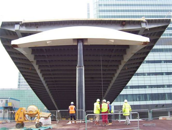 Hydraulikzylinder für Canary Werft Brücke in London